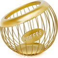 AIYICIII Coffee Pod Holder for Counter - Large Capacity Keurig K-Cup Organizer, Nespresso Vertuo Coffee Station Organizer, Metal Coffee Pods Storage, Coffee Bar Accessories and Decor (Gold)