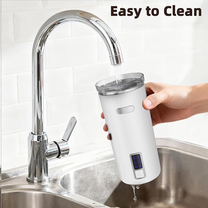 Electactic Milk Frother, 6-in-1 Electric Milk Steamer, 8.5oz/250ml Automatic Warm and Cold Foam Maker and Milk Warmer for Latte, Cappuccinos, Macchiato, From the Makers of Instant 400W, White