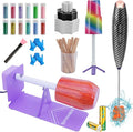 HXH Cup Turner for Crafts Tumbler,Tumbler Cup Spinner,Glitter Powder,Epoxy Resin kit for Tumblers for Beginners with Foam