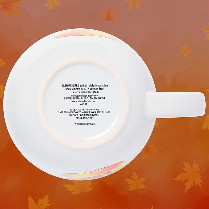 Silver Buffalo Gilmore Girls Luke's Diner Logo Ceramic Soup Mug, 24 Ounces