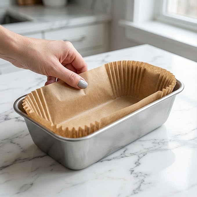 Loaf Pan Liners, 160Pcs Bread Pan Liners for Baking Bread 9x5, 9.5 x 5 Inch, Food Grade, Oil Proof, Heat Resistant, Non-Stick Disposable Parchment Paper for Oven, Air fryer, Pans, Baking