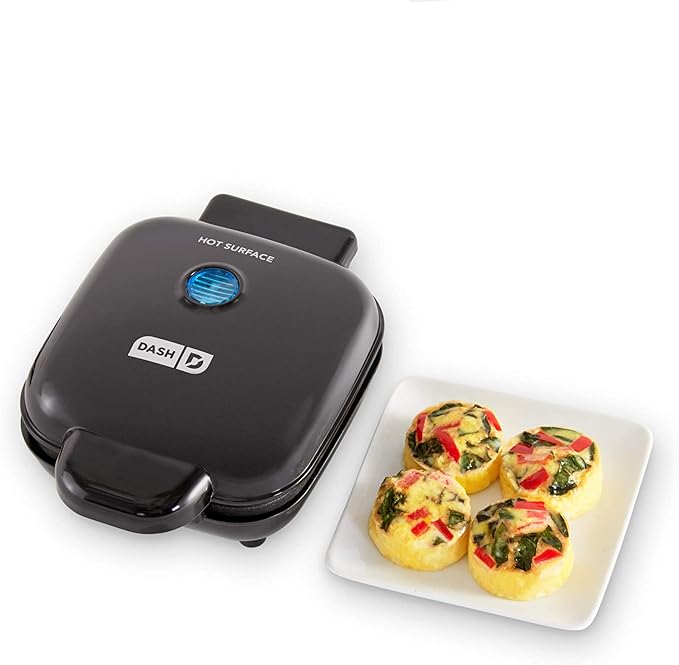 DASH Deluxe Sous Vide Egg Bite Maker with Silicone Molds + DASH Deluxe Rapid Egg Cooker - Black