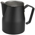 Motta Stainless Steel Professional Milk Pitcher/Jugs, 17 Fluid Ounce, Black