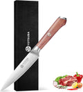 YOTSUBA Utility Knife,5 Inch Petty Kitchen Knife, Forged High Carbon German Steel chef knives, Paring knives, Full Tang & Razor Sharp Ergonomic Handle Design