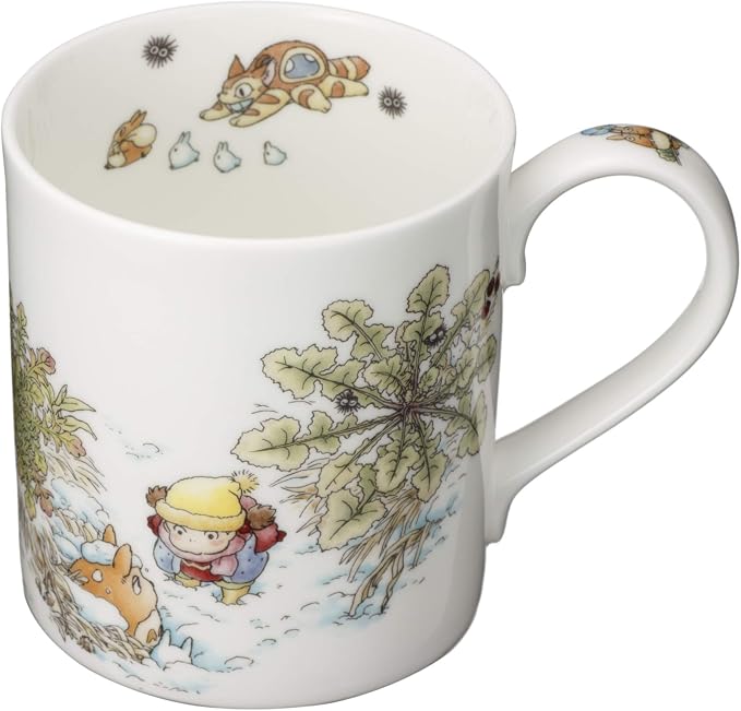 Noritake 4660-1J/T97265 Bone China Mug, 13.5 fl oz (400 cc), My Neighbor Totoro Oinu no Fuguri, Microwave Safe, 1 Piece