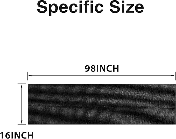 PABUSIOR Toolbox Shelf Liners Black: 5MM Thick Heavy Duty Tool Box Foam Liner for Drawers - Non Slip Grip Cabinet Mats for Garage Shelves 16" W x 98" L