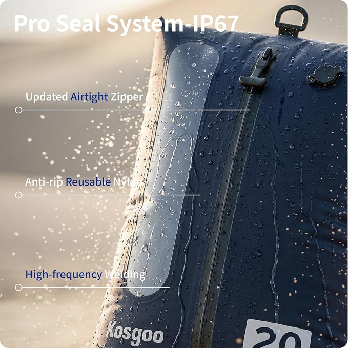 Vacuum Seal Bags for Travel with Pump, Navy, 20+20+28 | Reusable Nylon, Compression Packing Cubes, Odor & Waterproof, Space Saving for Suitcase & Backpack, 3PCS