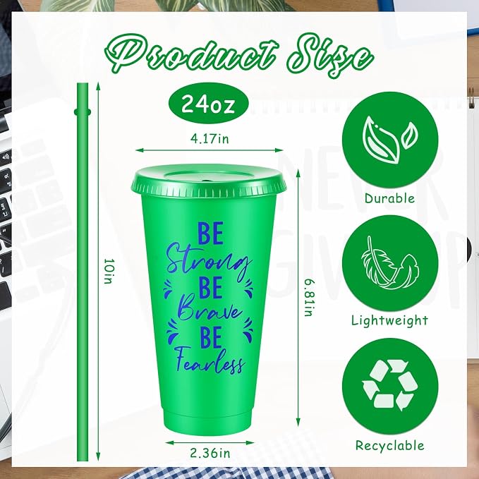 Uiifan 50 Pcs Inspirational Cups Bulk Appreciation Gifts for Employee Coworker Staff Team Thank You Gifts, Office Prizes for Adults Work Party Favors, Associates, Giveaways (Bright Color)