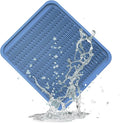 ZLR Large Silicone Dish Drying Mat (16" x 18") - XL Heavy Duty Drainboard Mat for Pots, Pans & Family Loads - Heat Resistant Trivet & Counter Protector, Easy Clean (Lichen Blue)