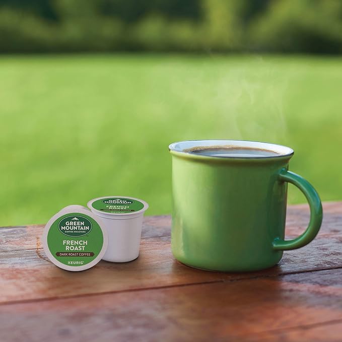 Green Mountain Coffee Roasters French Roast, Single-Serve Keurig K-Cup Pods, Dark Roast Coffee Pods, 96 Count