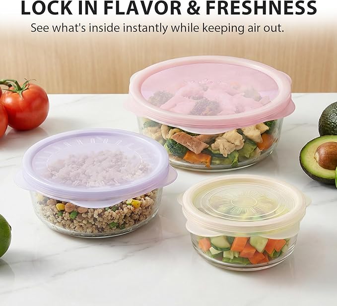 12 Pcs Silicone Stretch Lids, Reusable Silicone Bowl Covers for Food Storage, Microwave & Dishwasher Safe, Leak Proof Airtight Seal Tops for Cans, Cups, Jars