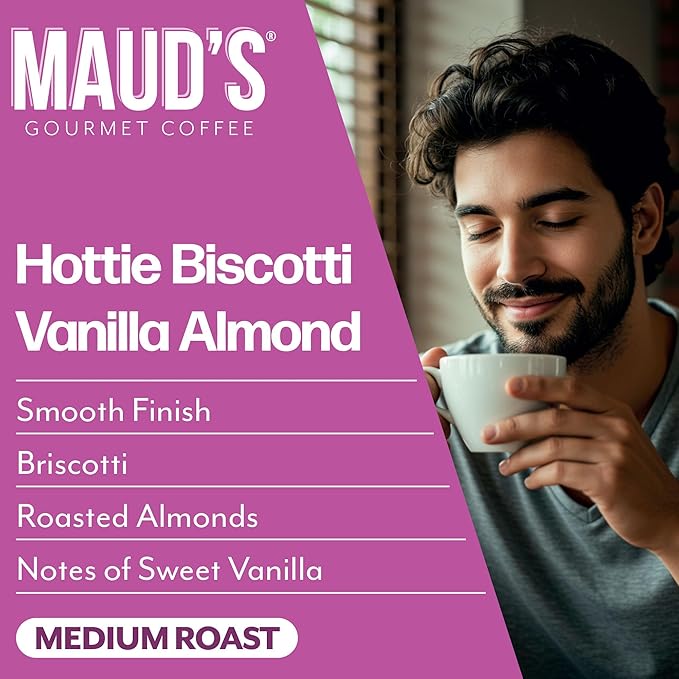 Maud’s Orange Creamsicle, Jamaican Rum Yum, Almost Biscotti & Oatmeal Cookie Flavored Coffee Pods Variety Pack, 72 ct, Medium Roast Single Serve Pods – 100% Arabica Coffee, Compatible with Keurig K Cups Maker