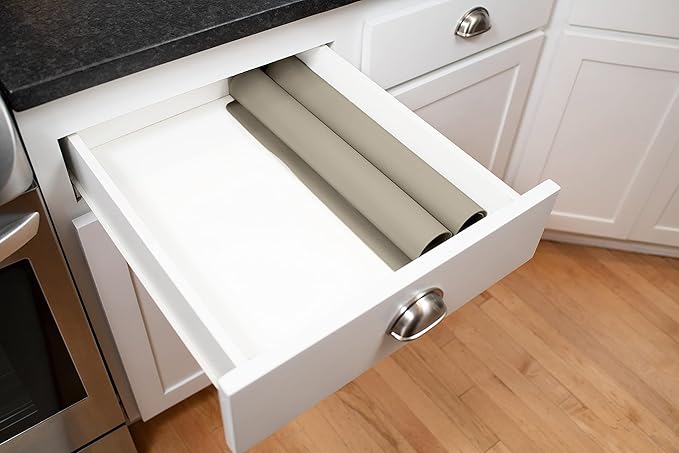 GASARÉ, Extra Large, Thick, Silicone Mat for Kitchen Counter, Heat Resistant Mat, Countertop Protector, Non-Slip, Easy to Clean, Cuttable, 25 x 17 Inches, Taupe