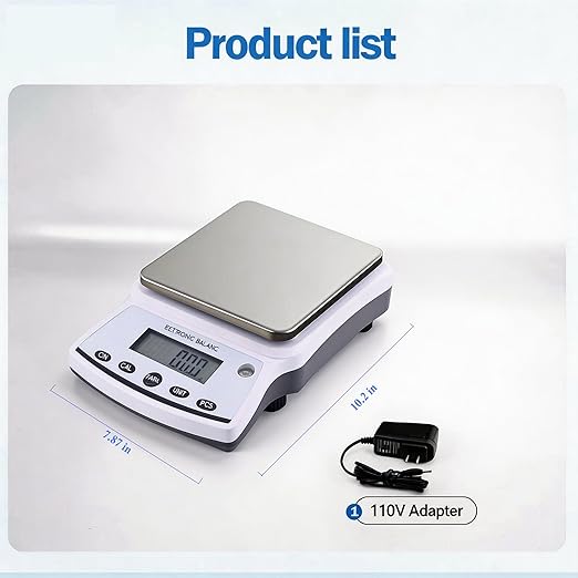 Lab Analytical Balance Scale 5000g x 0.01g High Precision Laboratory Analytical Scale – Lab Jewelry Scientific Use