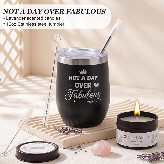Sieral 14 Pcs Birthday Gifts for Women Care Blanket Gifts Set Spa Baskets Get Well Soon Gift Baskets Gift for Women Mom Her Girlfriend Sister Daughter Friend Wife Grandma (Piped,Black)