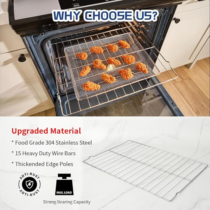 [Upgraded] Range Oven Rack 316496201 for Frigidaire Range/Stove, 24-3/16 x 16 Inches, Replaces 316496202, 316496207, AP4040129, PS1765356 (1 Pack)