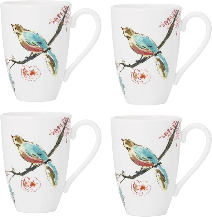 Lenox 897261 Chirp Mugs, Set of 4