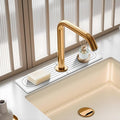 Faucet Mat for Kitchen Sink, Diatomite Quick Drying Tray, Long 23.6'' Kitchen Sink Splash Guard and Bathroom Stone Tray for Counter. Super Absorben. (White-Rectangle, 15.7" x 4")