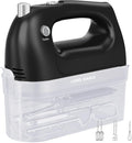 Lord Eagle Hand Mixer Electric Handheld 400W, 5-Speed Lightweight Kitchen Mixer with Storage Case, 5 Stainless Steel Attachments for Baking Cake Egg Cream Food Beater, Turbo+Eject Button, Black