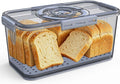 Bread Box with Lid and Handle,Airtight Bread Storage Container with Time Recording,Bread Keeper for Homemade Toast, Bagel, Portable bread boxes for Camping & Outdoor Travel,Not dishwasher safe