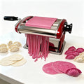 Manual Pasta Maker Machine - Noodle Machine Dough Roller Hand Crank,No Disassembled-2/4mm Width Noodle/0.3-5mm Thickness Dough