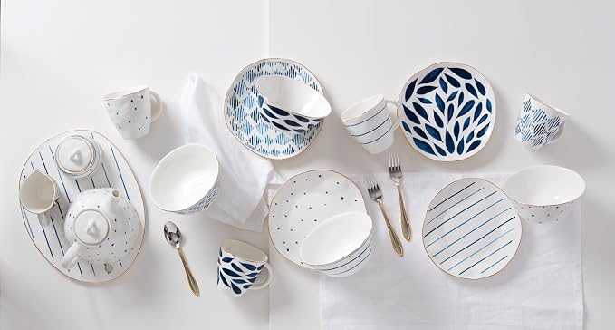 Lenox Blue Bay 12-Piece Dessert Set, 10.30 LB