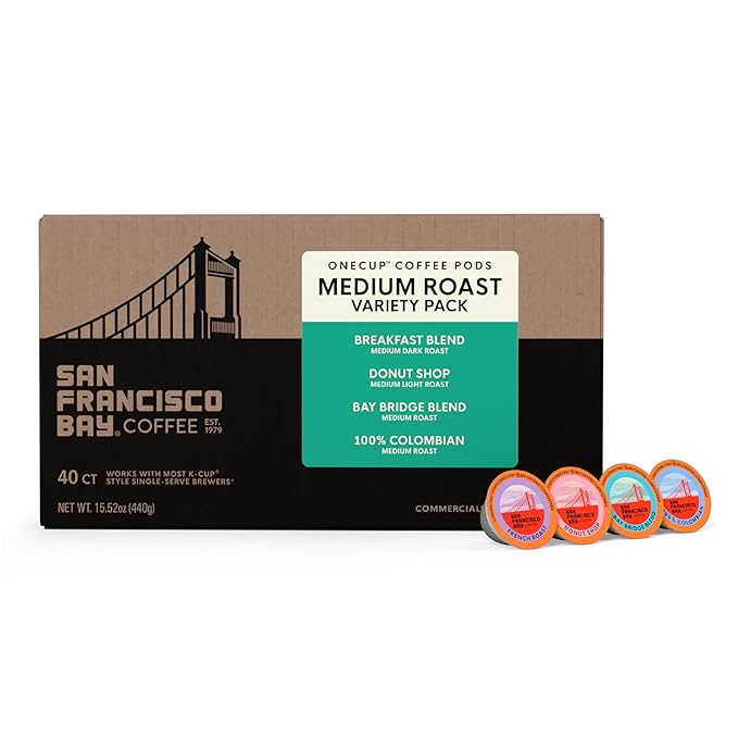 San Francisco Bay K-Cup Coffee Pods Medium Roast Variety Pack 40 ct