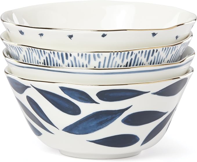 Lenox Blue Bay 4-Piece All Purpose Bowl Set, 3.60 LB