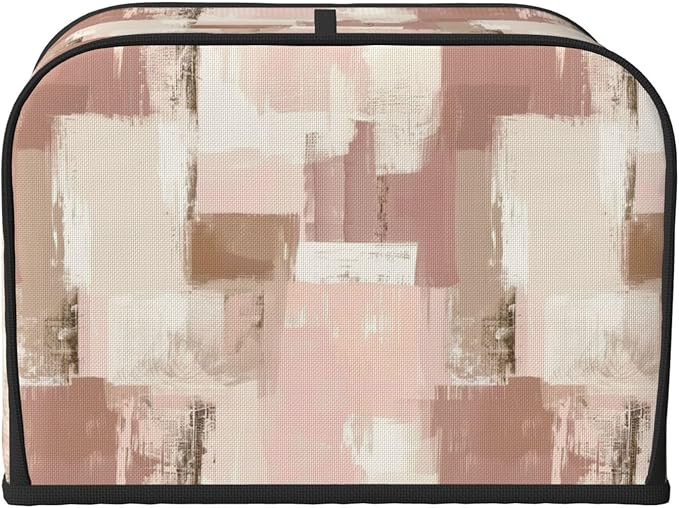 Toaster Cover 4 Slice Modern Art Dusty Pink Abstract Kitchen Small Appliance Covers with Pockets Dust and Fingerprint Protection