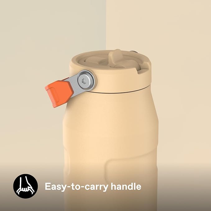 Stanley 1913 Flip Straw Sports Water Bottle 1.06L - Orange Sherbet | 15 Hours Cold - 4 Days Iced - BPA-Free - Leak Resistant - Dishwasher Safe - Fits Cup Holder