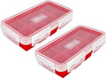 IceTopper XL Ice Cube Tray with Attached Lids - Easy Release Ice Cube Molds, 8 Large Cubes per Tray, Stackable, Microwave & Dishwasher Safe, 100% Food Grade Silicone, BPA Free & Recyclable (2 Pack)