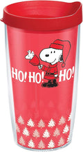 Tervis Peanuts - Ho Ho Ho Christmas Made in USA Double Walled Insulated Tumbler Travel Cup Keeps Drinks Cold & Hot, 16oz, Classic
