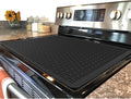 YUHFERA Stove Top Cover for Electric Stove - Silicone Stove Mat for Glass Top, Glass Cooktop Protector, XL Dish Drying Mats For Kitchen,Oven Covers for Electric Stove (Black,30 x 21)