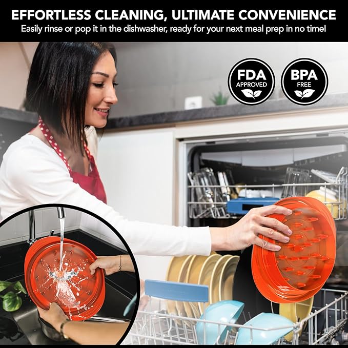 Chicken Shredder with Tray – Fast & Easy Meat Shredder for Pulled Chicken, Pork or Beef – BPA-Free, Anti-Slip Base, Dishwasher Safe – Manual BBQ Gadget – Designed in USA – Cozy Kitchen
