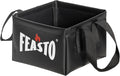 Feasto Collapsible Water Bucket for Grill Brush Cleaning & Soaking, Foldable Square Dunk Tank for Steam Grills, Multi-Use Indoor & Outdoor (Bucket Only, No Brush Included), Black