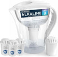 Invigorated Water NSF Alkaline Water Filtration Bundle – High pH Filter Pitcher + 3 PH001 Ultra Replacement Filter – BPA-Free, Multi-Stage Filtration, Long-Lasting, Sustainable Hydration Solution