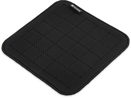 Carlisle FoodService Products UHP1010BK Ultigrip Square Commercial Hot Pad Pan Holder, 10" X 10", Black