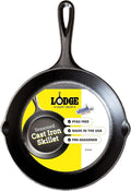 Lodge Seasoned Cast Iron Skillet - PFAS-Free, Non-Toxic Cookware - Use with an Oven, Stove, Grill, or Campfire - Naturally Non-Stick & Oven Safe - 8 Inches