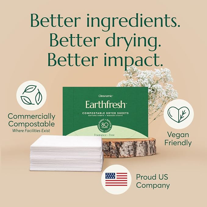 CLEANOMIC Reusable Kitchen Cloth, Wood and Flooring Cleaning Tablets & Fabric Softener Sheets Bundle