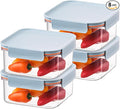 LocknLock Tritan Plastic Bisfree Modular Plus Food Storage Container Set, 8 set (4 containers & 4 Lids)- Navy
