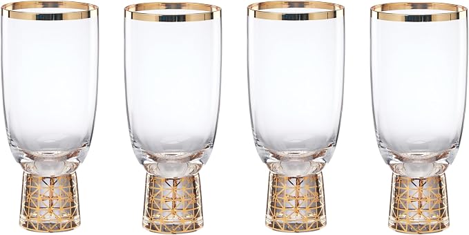 Lenox 897409 Tuscany Classics Gold Frost All-Purpose Glasses, Set of 4