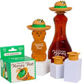 "The Gardener" Patented Drip-Catching Lid Replacement for Honey Bear Bottles & Table Syrup Bottles/No Mess Kitchen Gadget/Honey & Table Syrup Bottle Topper/Made in USA