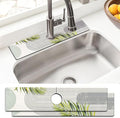 Sink Faucet Absorbing Mat, 2 Pack Drying Mat Around Faucet Sink Splash Guard Behind Faucet Sinkmat For Kitchen Bathroom Island Rv 24 * 5.5 Inch (60 * 14 cm)