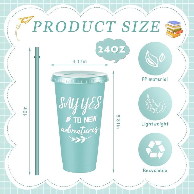 Uiifan 30 Pcs Inspirational Cups Bulk Appreciation Gifts for Employee Coworker Staff Team Thank You Gifts, Office Prizes for Adults Work Party Favors, Associates, Giveaways (Pastel Color)
