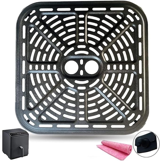 Premium Air Fryer Crisping Plate for COSORI 6.8QT 12-in-1 Dual Blaze Air Fryers, Air Fryer Grill Pan Plate Crisper Tray Rack Grate Grid Shelf for COSORI 6.8QT Air Fryer, Nonstick, Dishwasher Safe