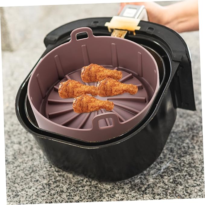 Air Fryer Silicone Liners Reusable Oven Liner for Bottom of Oven Air Fryer Silicone Pot Pad for Prevents Sticking Easy Cleaning