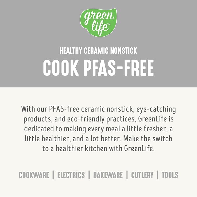 GreenLife Rice Cooker with Removable PFAS-Free Ceramic Nonstick Pot, 3-Cups Uncooked/6-Cups Cooked, Grains & Oatmeal Multicooker, Compact One-Switch Design, Auto Keep Warm, Easy Clean, White