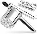 Large 15oz Potato Ricer Fixed Disc - Heavy Duty Stainless Steel Potato Masher and Ricer for Mashed Potatoes | Non Slip Baby Food Squeezer, Kitchen Gadget Tool for Food Press & Food Mill