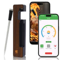 Wireless Meat Thermometer Digital, 600 Ft Long Range Bluetooth 5.3 with Smart App Control, High Accuracy Waterproof Ceramic Probe, Fast Charging & Magnetic for Oven Grill BBQ Smoker Rotisserie