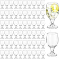 Patelai Set of 60 Water Goblet, 13.5 oz Clear Drinking Glasses Bulk Dishwasher Safe, Stemmed Water Glass for Juice Wine Beer Tea Sangria Cold Beverages, Reusable Glassware for Home Party Restaurant